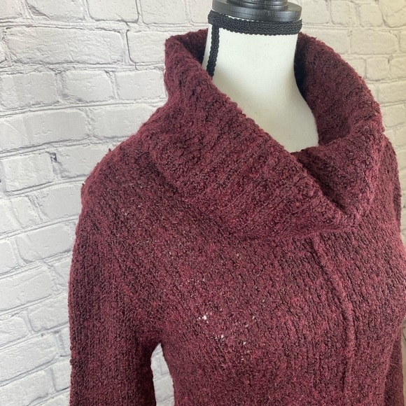 Calvin Klein Maroon Cowl Neck Sweater Dress size Small NWOT - Picture 3 of 11